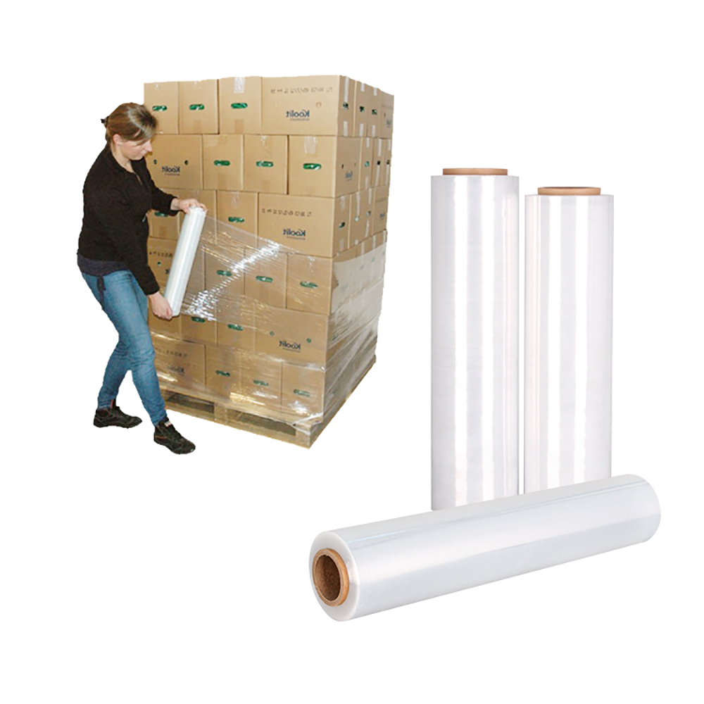 PE Stretch Film for Industrial Packing 18" x 1500ft x 21mic